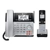 AT&T Connect to Cell TL86103 2-Line Corded/Cordless Phone, Black/Silver