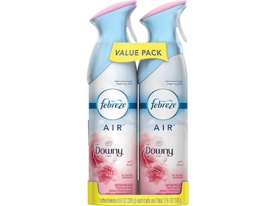 Febreze Odor-Eliminating Air Freshener with Downy April Fresh Scent, 2 count, 8.8 oz each (97812)