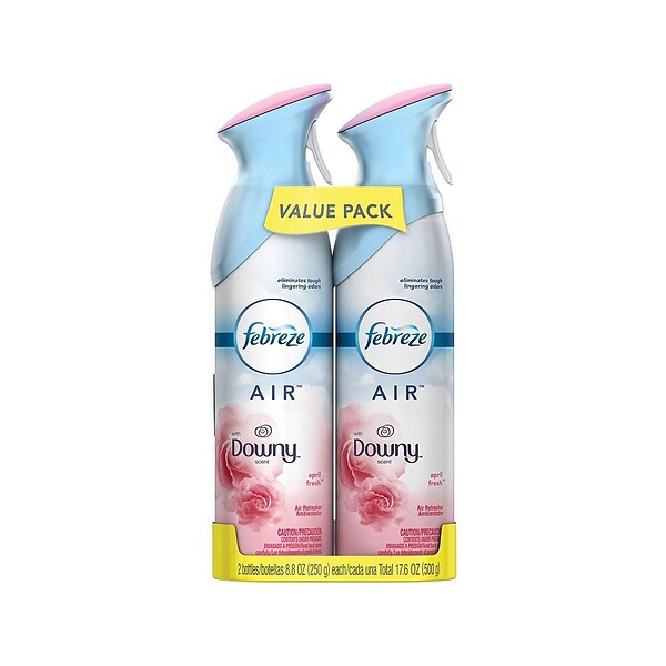 Febreze Odor-Eliminating Air Freshener with Downy April Fresh Scent, 2 count, 8.8 oz each (97812)