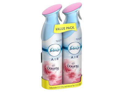 Febreze Odor-Eliminating Air Freshener with Downy April Fresh Scent, 2 count, 8.8 oz each (97812)