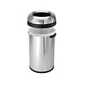 simplehuman Indoor Trash Can with Lid, Brushed Stainless Steel, 21 Gallon (CW1469)