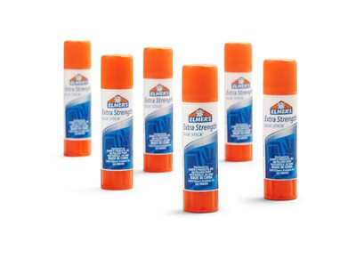 Elmer's Extra Strength Glue Sticks, 0.28 oz., White, 4/Pack (E554)