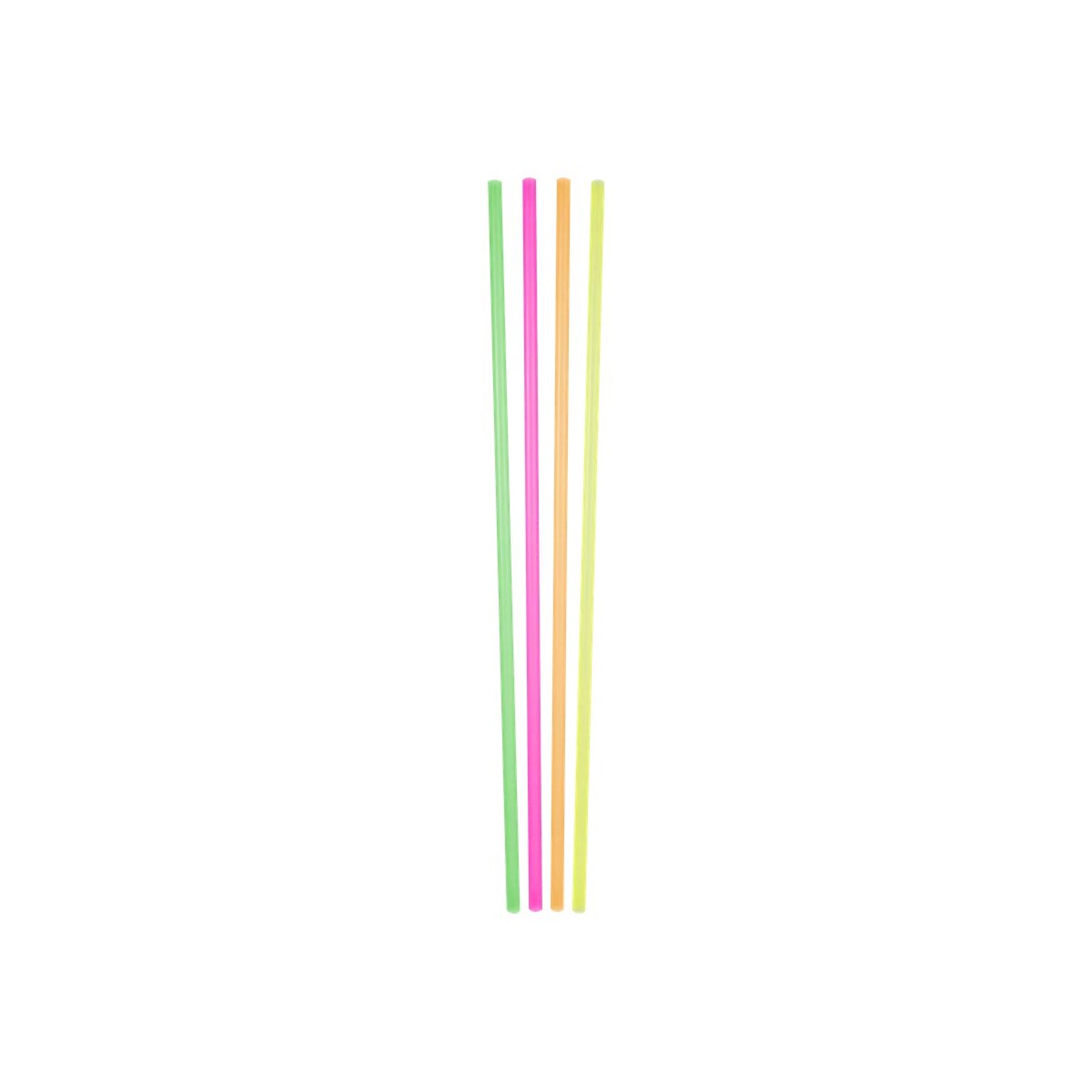 Berkley Square Neon Assorted Colors  Stirrer Straws, 1000/Pack (1241202)