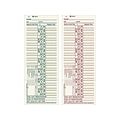 Adams Time Cards, 200/Pack (ABF 9675-200)