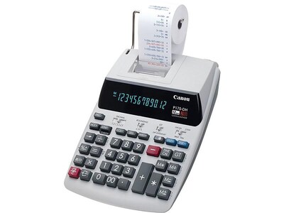 Canon P170-DH-3 2204C001 12-Digit Desktop Printing Calculator, White