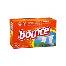 Bounce Outdoor Fresh Fabric Softener Dryer Sheets, 160 Count, 6 Boxes/Carton