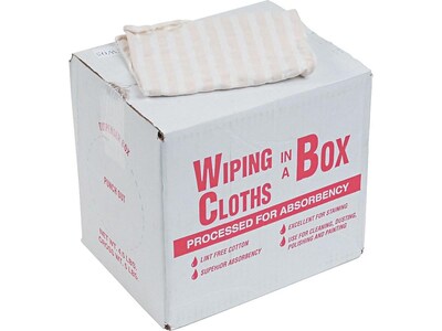 UNITED FACILITY SUPPLY Cotton Cleaning Cloths, 8.25, Assorted Colors, 4.5 lbs. (455-05/N205CW05)