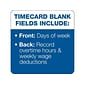 TOPS Time Cards for Pyramid 1000 Time Clock, 500/Box (TOP 1291)