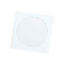 Quality Park Sleeves for CD/DVD, White Paper, 100/Box (QUA62903)