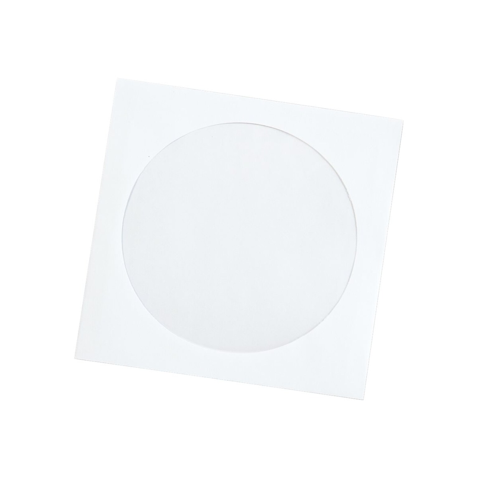 Quality Park Sleeves for CD/DVD, White Paper, 100/Box (QUA62903)