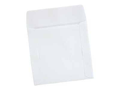 Quality Park Sleeves for CD/DVD, White Paper, 100/Box (QUA62903)