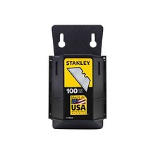 Stanley 1992 Heavy-Duty Refill Blades With Dispenser, Gray, 100/Pack (11-921A)