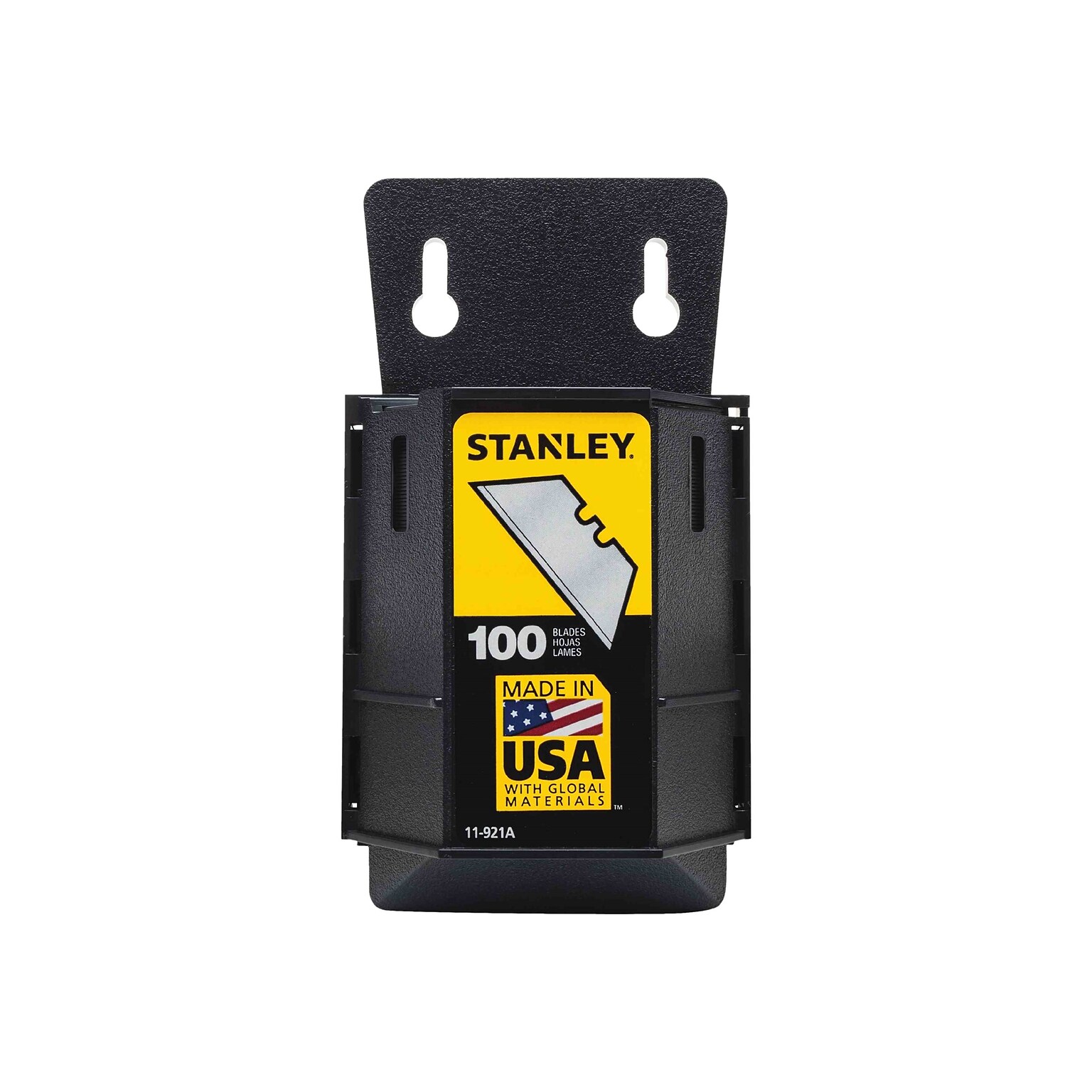 Stanley 1992 Heavy-Duty Refill Blades With Dispenser, Gray, 100/Pack (11-921A)