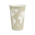 Eco-Products World Art Hot Cups, 16 Oz., Gray/White, 1000/Carton (EP-BHC16-WA)