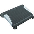 Safco RestEase Tilt Adjustable Footrests, Black/Silver (2120BL)