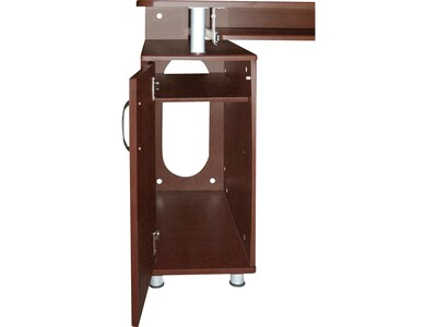 Techni Mobili 47"W Computer Desk, Chocolate (RTA-4985-CH36)