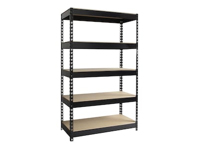 Iron Horse 3800 lb. Rivet Series 5-Shelf Metal Unit, 36W, Black (17126)