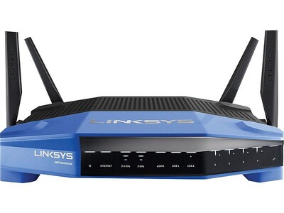 Linksys WRT3200ACM-RM2 Dual Band Wireless and Ethernet Router, Black/Blue