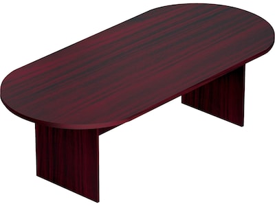 Offices To Go Superior Laminate 95L Racetrack Conference Table, American Mahogany (SL9544RS-AML)