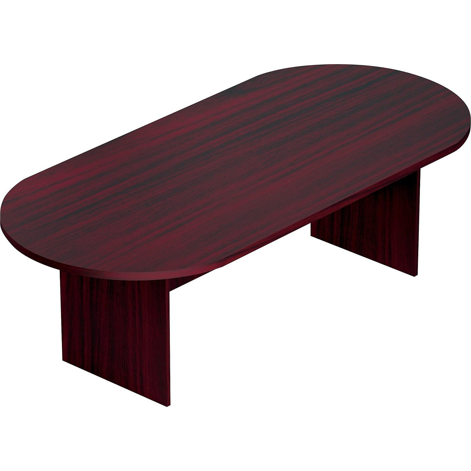 Offices To Go Superior Laminate 95L Racetrack Conference Table, American Mahogany (SL9544RS-AML)