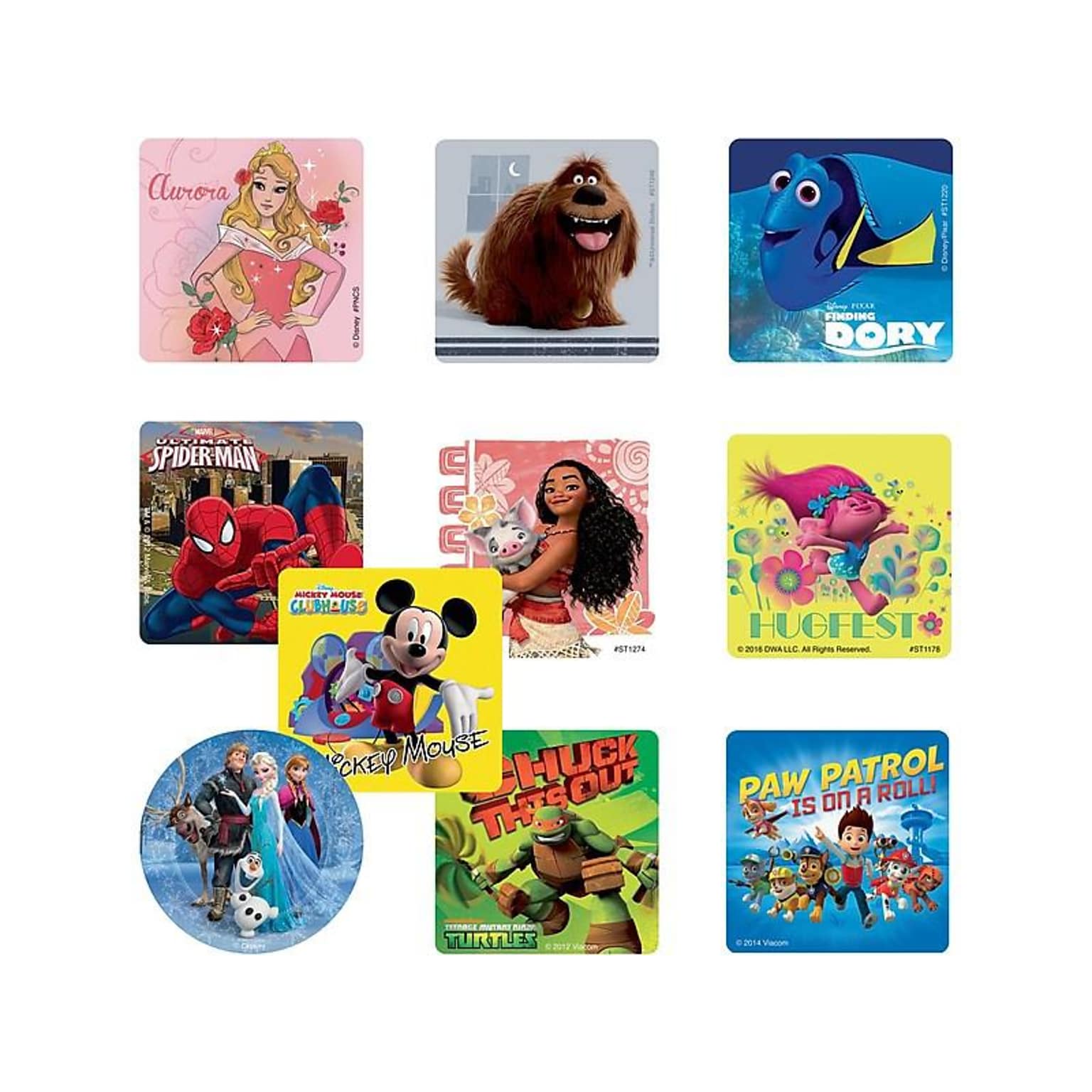 SmileMakers Stickers, Assorted Colors, 1000/Box (LI10)