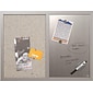 MasterVision Combo Lacquered Steel / Fabric Dry-Erase Whiteboard, Wood Frame, 2' x 1.5' (MX04331608)