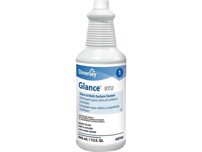 Glance Window & Glass Cleaner, Ammonia, 32 Oz., (04705)