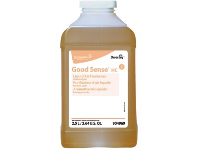 Good Sense HC Air Freshener for Diversey J-Fill, Green Apple, 2.5 L / 2.64 U.S. Qt., 2/Carton (904969)