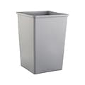 Rubbermaid Untouchable Indoor/Outdoor Trash Can, Gray Resin, 35 Gal. (FG395800GRAY)