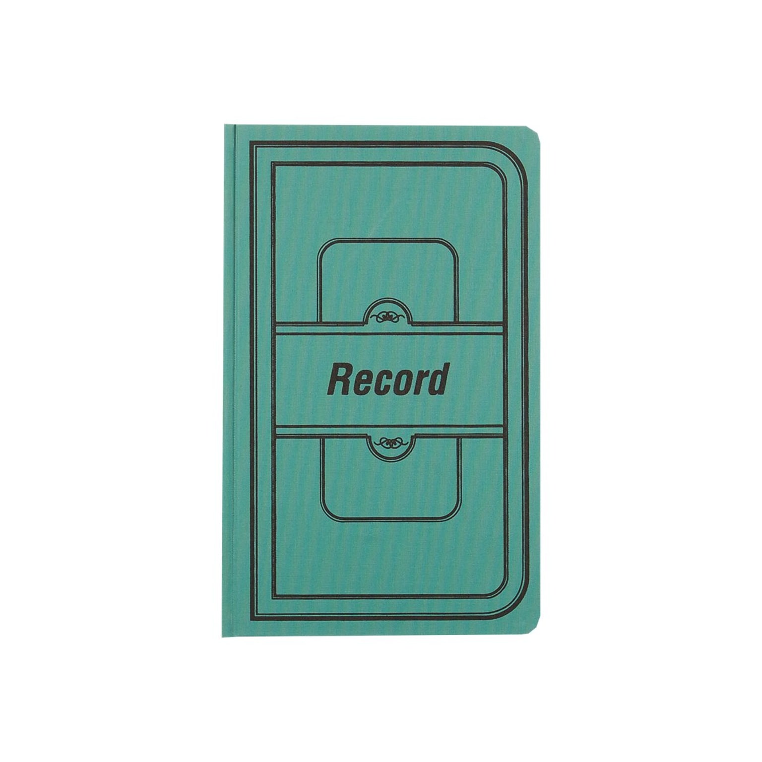 National Brand Canvas Tuff Series Record Book, 7.63 x 12.13, Green, 250 Sheets/Book (A66500R)