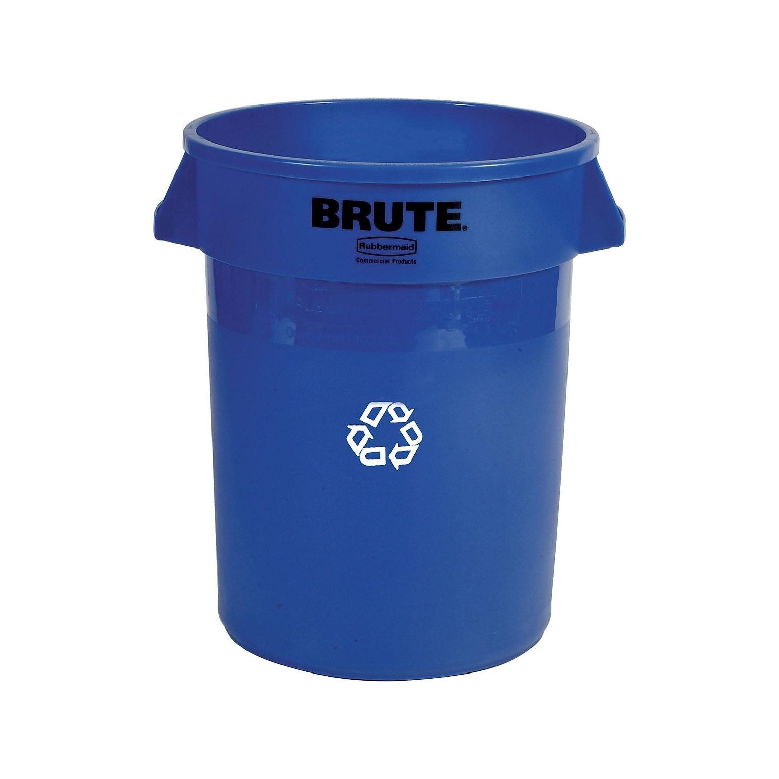 Rubbermaid Commercial Products Brute Resin Recycling Container, 32 Gallon, Blue (FG263273BLUE)