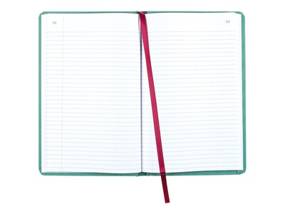National Brand Canvas Tuff Series Record Book, 7.63" x 12.13", Green, 75 Sheets/Book (A66150R)