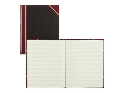 Rediform Texhide Record Book, 7 7/8" x 10", Black, 75 Sheets/Book (56211)