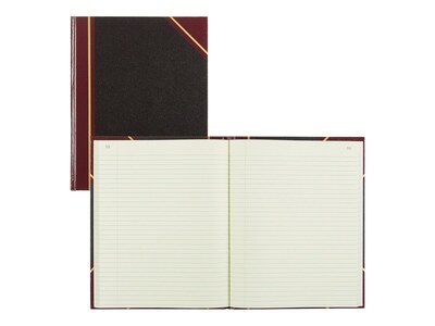 Rediform Texhide Record Book, 7 7/8" x 10", Black, 80 Sheets/Book (56211)