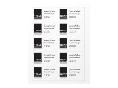 Avery Clean Edge Business Cards, 3.5 x 2, Uncoated, White, 1000/Pack (5874)