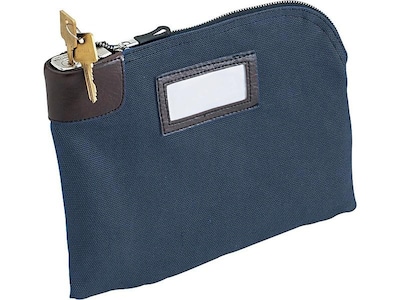 MMF UltimaSeven Classic Locking Security Deposit Bag, Navy (2330981W08)
