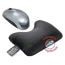 IMAK Cushion Ergobeads Wrist Rest, Non-Skid Base, Black (10165)