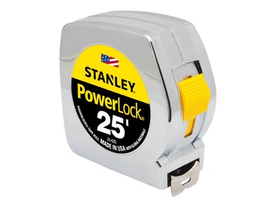 Stanley PowerLock 25' Tape Measure, Mylar-coated (33-425)
