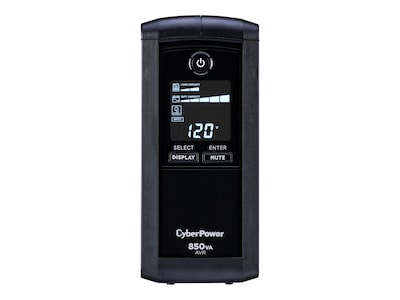 CyberPower Intelligent LCD UPS, Black (CP850AVRLCD)