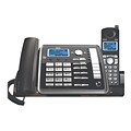 RCA ViSYS 25255RE2 2-Line Corded/Cordless Phone, Black/Silver