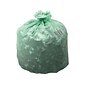 Stout by Envision 13 Gallon Trash Bags, High Density, .85 Mil, 24 x 30, Green,  15 Bags/Roll, 3 Roll