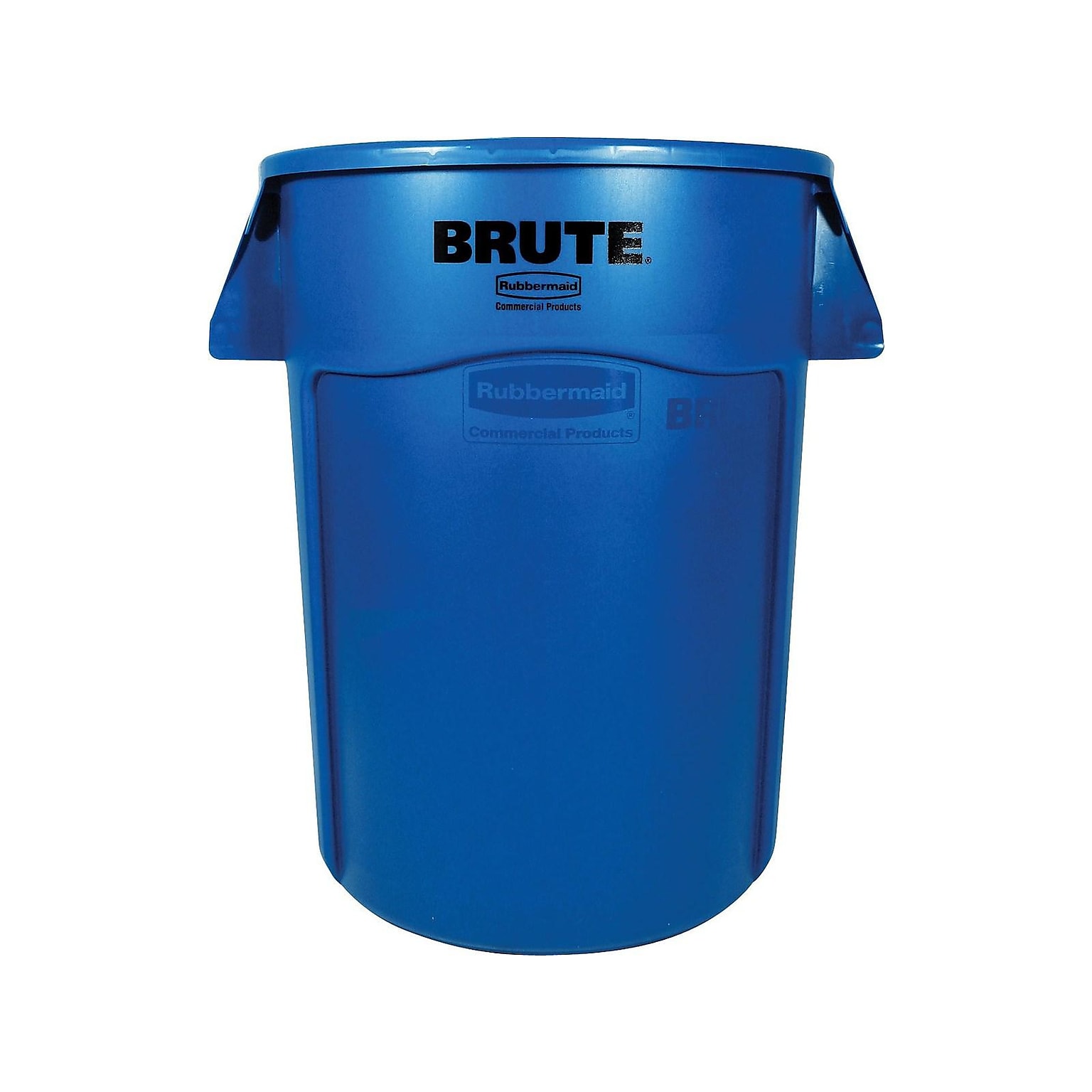 Rubbermaid Brute Outdoor Trash Can, Blue Resin, 44 Gal. (FG264360BLUE)