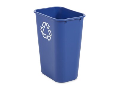 Rubbermaid Commercial Products Plastic Container, 10.25 Gal., Blue (FG295773BLUE)