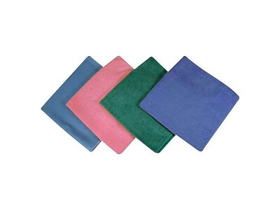 Impact Premium Weight Microfiber Dry Cloths, Blue, 12/Pack (LFK500)
