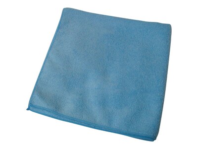Impact Premium Weight Microfiber Dry Cloths, Blue, 12/Pack (LFK500)