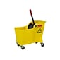 Rubbermaid Tandem Bucket & Side-Press Wringer, 31 qt. (7.75 Gal.), Yellow (FG738000YEL)