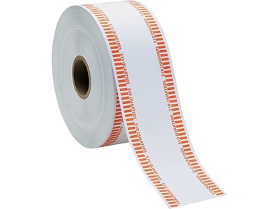 Pap-R Products Industries Coin Wrappers, White/Orange, 1900/Roll (50025)