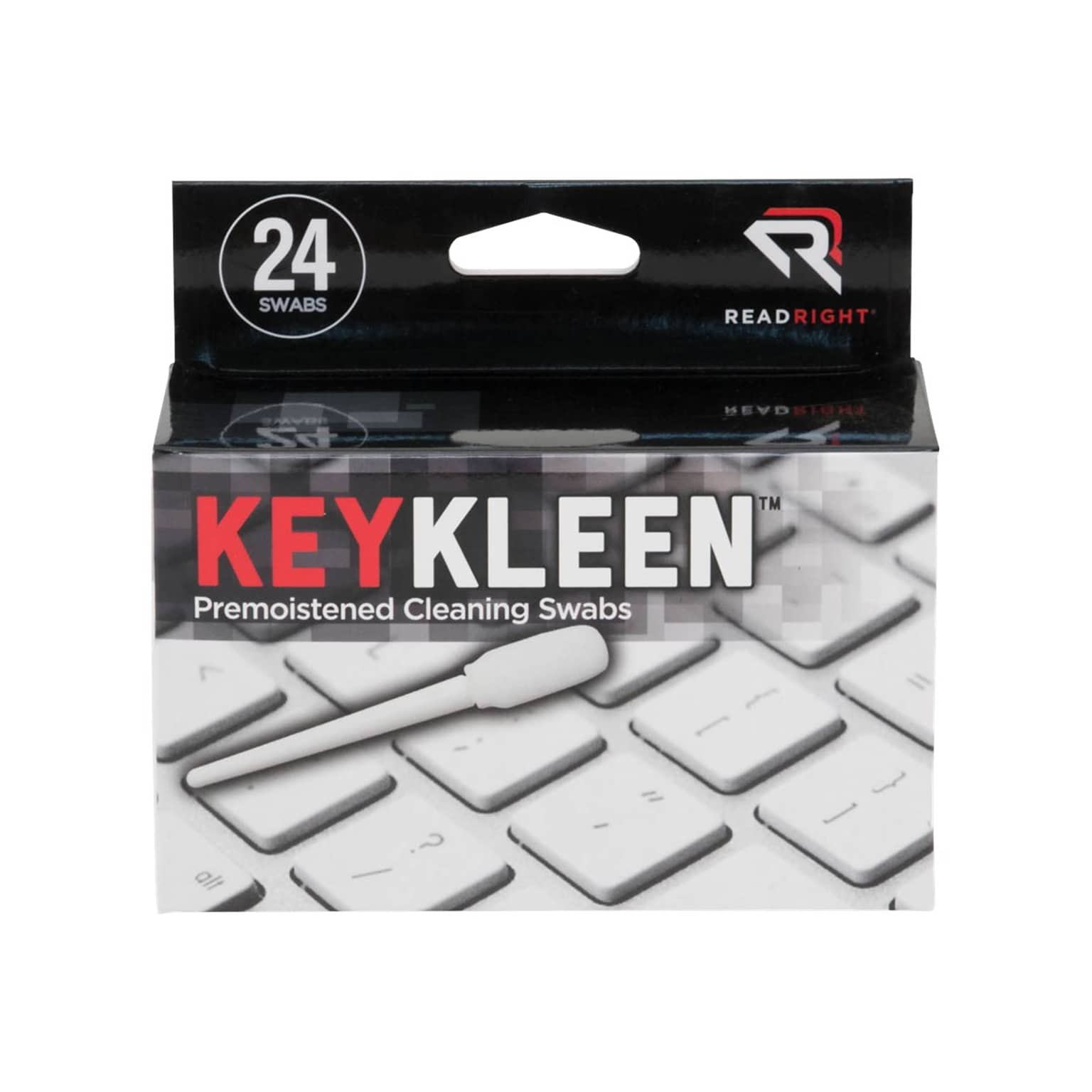 Read Right KeyKleen Keyboard Swabs, 24/Box (RR1243)