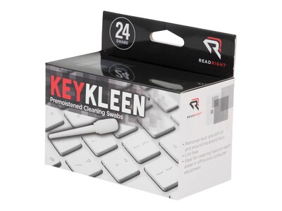 Read Right KeyKleen Keyboard Swabs, 24/Box (RR1243)