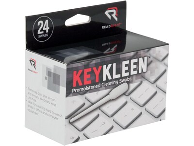 Read Right KeyKleen Keyboard Swabs, 24/Box (RR1243)